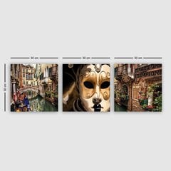 Репродукция из трех частей Венеция цена и информация | Картины | 220.lv