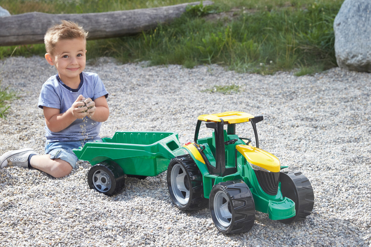 Traktors ar piekabi LENA Giga Trucks, 02122 cena un informācija | Rotaļlietas zēniem | 220.lv