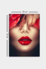 Reprodukcija Sarkanas lūpas cena un informācija | Gleznas | 220.lv