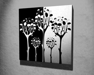 Reprodukcija Abstraktie koki (black and white) cena un informācija | Gleznas | 220.lv