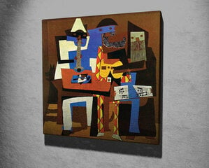 Reprodukcija Trīs mūziķi (Pablo Pikaso) cena un informācija | Gleznas | 220.lv