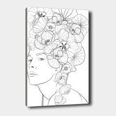 Reprodukcija Sieviete ar ziedu frizūrā цена и информация | Картины | 220.lv
