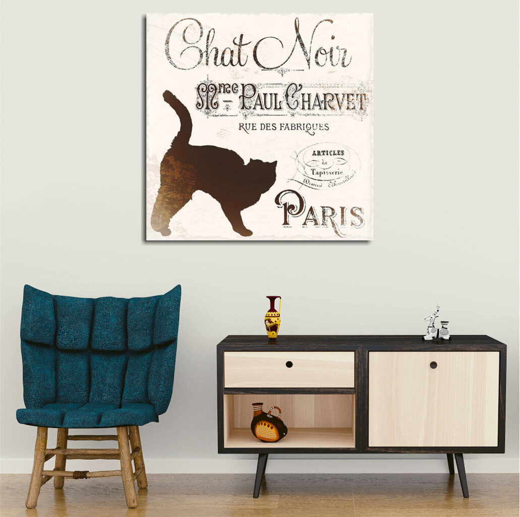 Reprodukcija Chat Noir Paris cena un informācija | Gleznas | 220.lv