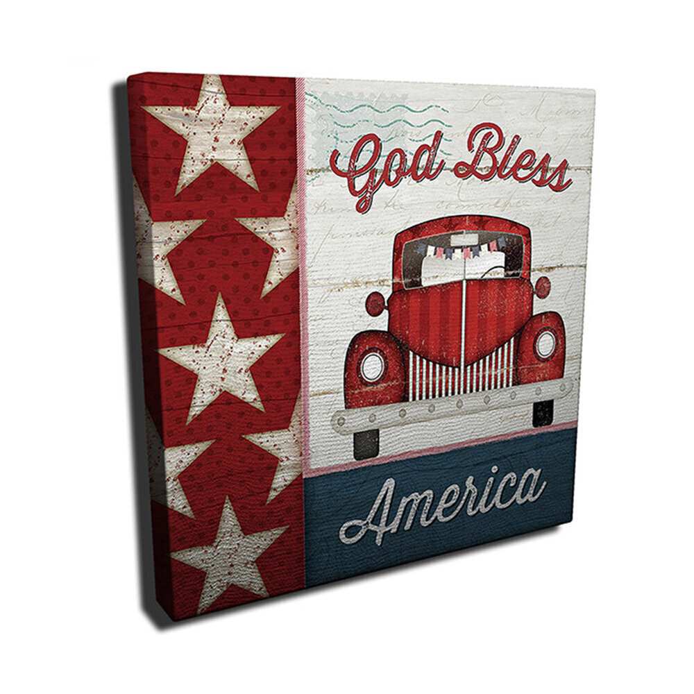 Reprodukcija God bless America cena un informācija | Gleznas | 220.lv