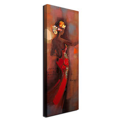 Репродукция Женщина в шикарном красном платье цена и информация | Картины | 220.lv