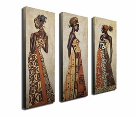 Triju daļu reprodukcija Āfrikāniete cena un informācija | Gleznas | 220.lv