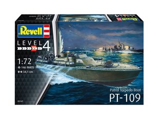 Сборная пластиковая модель Revell - Patrol Torpedo Boat PT-109, 1/72, 05147 цена и информация | Kонструкторы | 220.lv