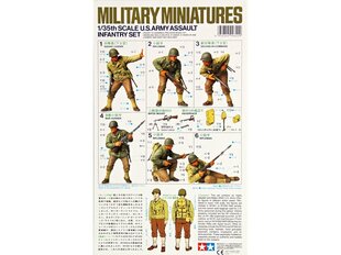 Сборная пластиковая модель Tamiya - U.S. Army Assault Infantry Set, 1/35, 35192 цена и информация | Конструкторы и кубики | 220.lv