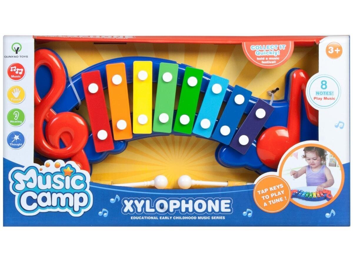 Bērnu ksilofons, 8 toņu цена и информация | Attīstošās rotaļlietas | 220.lv