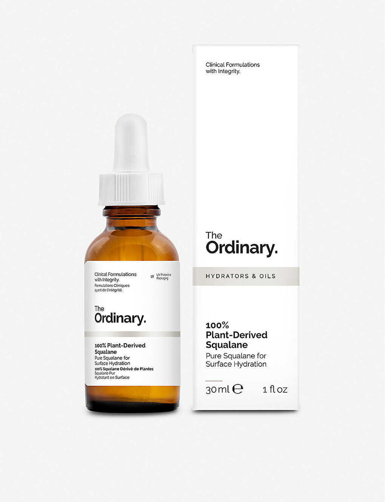 Mitrinoša sejas un matu eļļa The Ordinary 100% Plant-Derived Squalane, 30 ml цена и информация | Serumi sejai, eļļas | 220.lv