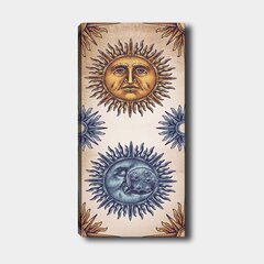 Репродукция Солнце, Луна и звезды цена и информация | Картины | 220.lv