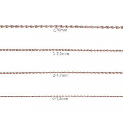 Золотая цепочка в плетении ''Сингапур'' ZD2SIN цена и информация | Украшения на шею | 220.lv