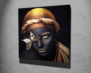 Репродукция Темнокожая женина с золотой бабочкой цена и информация | Картины | 220.lv