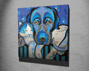 Репродукция Дружба собаки и кошки цена и информация | Картины | 220.lv