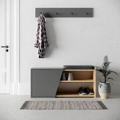 Шкафчик для обуви Kalune Design Fiona, коричневый/серый цена и информация | Полки для обуви, банкетки | 220.lv