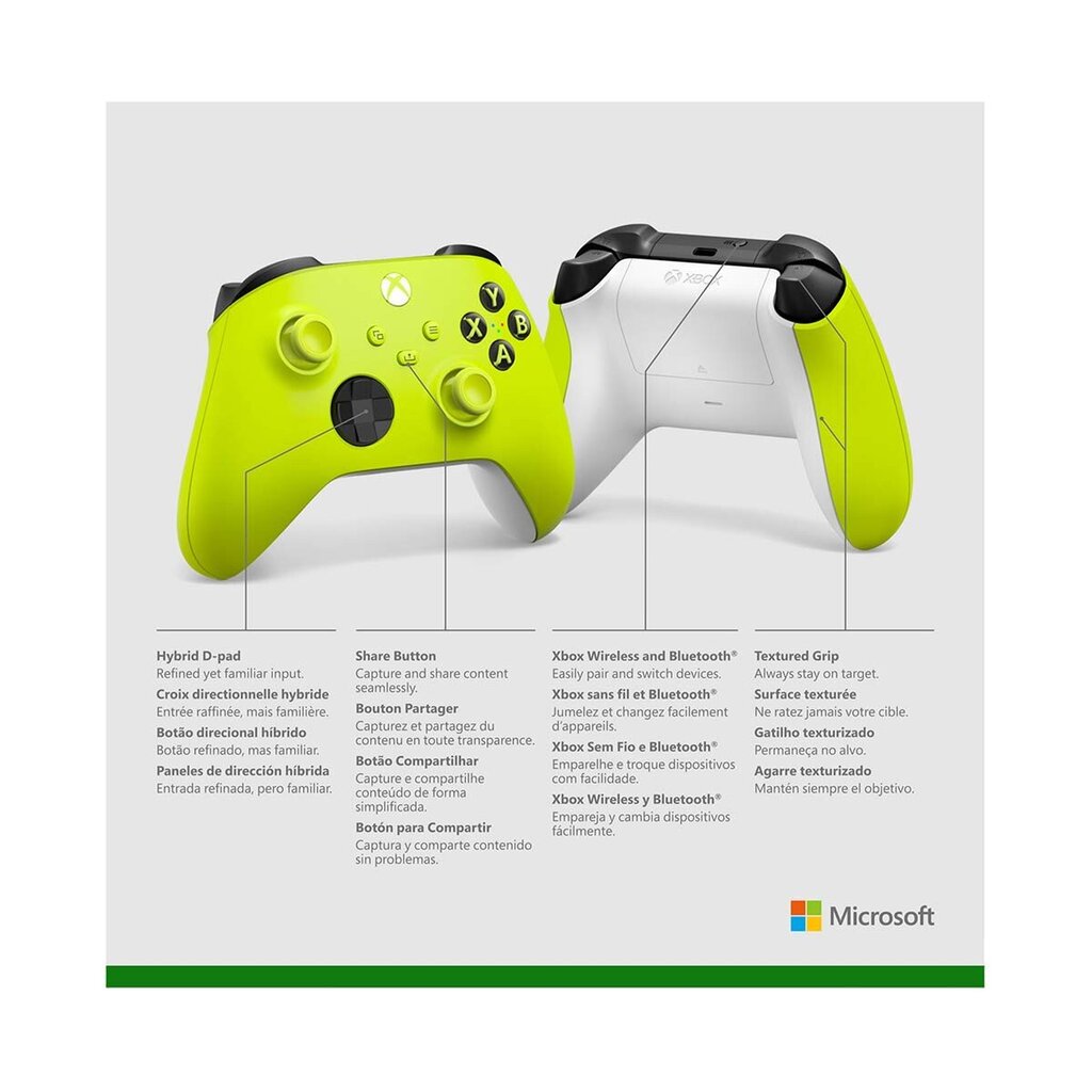 Xbox Wireless Controller Electric Volt цена и информация | Spēļu kontrolieri | 220.lv