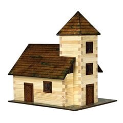 Деревянный конструктор для склеивания Church (церковь) - Nr. 12 - 213 детали цена и информация | Развивающие игрушки | 220.lv