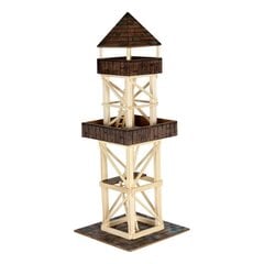 Koka konstruktors līmēšanai - View tower (novērošanas tornis) - Nr.4 - 124 pcs cena un informācija | Attīstošās rotaļlietas | 220.lv