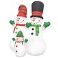 vidaXL piepūšami sniegavīri, 3 gab., LED, IP44, 240 cm cena un informācija | Svētku dekorācijas | 220.lv
