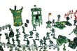 Militārā bāze 300 gab. XXL karavīra komplekts цена и информация | Rotaļlietas zēniem | 220.lv