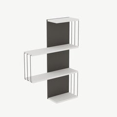 Полка Kalune Design Cambel, белая/серая цена и информация | Полки | 220.lv