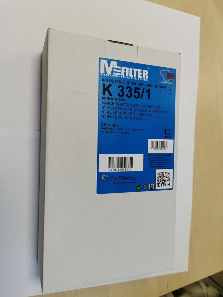 MFilter filtrs K1054 piemērots Karcher sūkņiem DS5500 цена и информация | Putekļu sūcēju piederumi | 220.lv