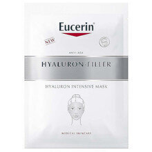 Intensīvas iedarbības loksnes sejas maska ar hialuronu Eucerin Hyaluron-Filler 1 gab. cena un informācija | Sejas maskas, acu maskas | 220.lv