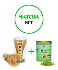 Набор Matcha, китайский зеленый чай, 80 г + бамбуковый венчик (chasen) цена и информация | Чай | 220.lv