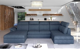 Stūra dīvāns NORE Evanell, zils cena un informācija | Stūra dīvāni | 220.lv