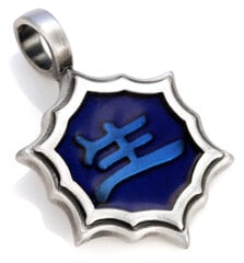 Bico "Sheng Ming" sveķi un metāla kulons (B47 zils) kaina ir informacija | Kaklarotas | 220.lv