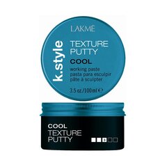 Matu ieveidošanas pasta Lakme K.style Texture Putty Cool Working Paste, 100 ml cena un informācija | Matu veidošanas līdzekļi | 220.lv