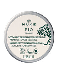 Nuxe dezodorants jutīgai ādai “BIO 24h Sensitive Skin Deodorant Balm 50 ml cena un informācija | Dezodoranti | 220.lv