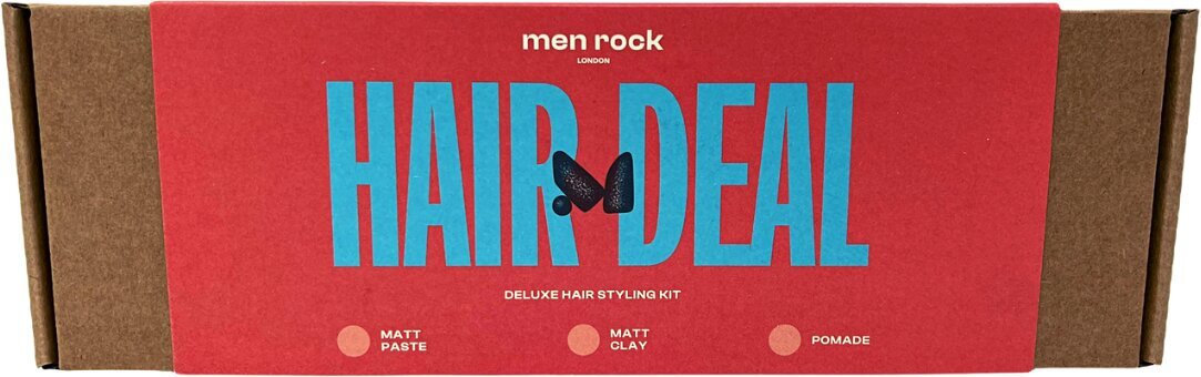 Matu veidošanas komplekts vīriešiem Men Rock Hair Deal, 3x30ml cena un informācija | Matu veidošanas līdzekļi | 220.lv