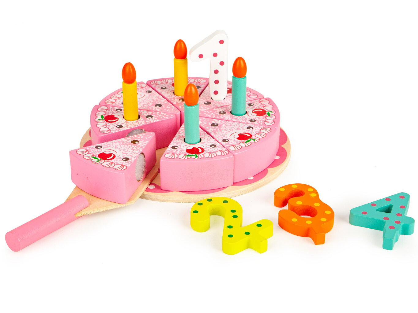 Ecotoys koka kūka ar nazi cena un informācija | Rotaļlietas meitenēm | 220.lv