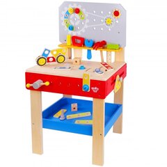 Деревянный рабочий стол с инструментами, Tooky Toy цена и информация | Игрушки для мальчиков | 220.lv