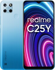 Realme C25Y, 128 GB, Dual SIM, Blue цена и информация | Мобильные телефоны | 220.lv