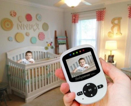 Mobilā aukle BabySense Videoniania ar 2 kamerām V24EU + 2K cena un informācija | Radio un video aukles | 220.lv