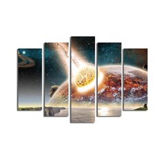 Репродукция из пяти частей Космос цена и информация | Картины | 220.lv