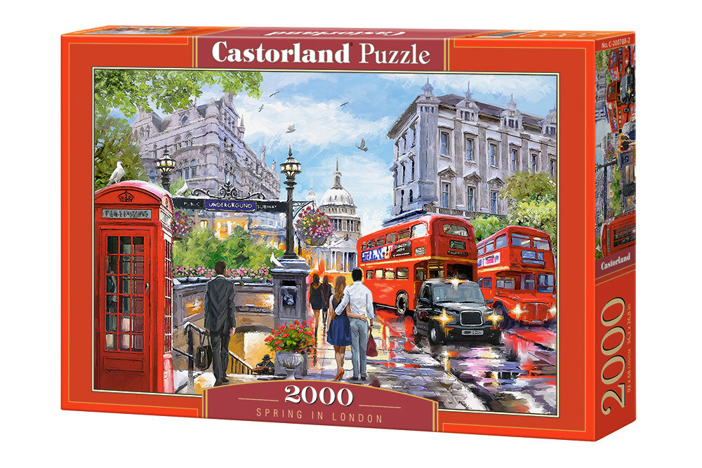 Puzle Puzzle Castorland Spring in London 2000 detaļu цена и информация | Puzles, 3D puzles | 220.lv