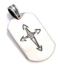 Подвеска Bico "Magik" Dog Tag Cross Tribal (DT22) цена и информация | Мужские украшения | 220.lv