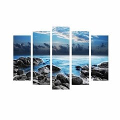 Репродукция из пяти частей Камни у моря цена и информация | Картины | 220.lv