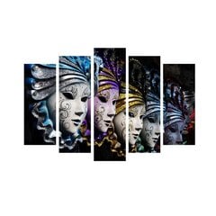 Репродукция из пяти частей Карнавальные маски цена и информация | Картины | 220.lv