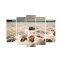 Репродукция из пяти частей Прибрежные камни цена и информация | Картины | 220.lv