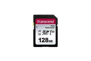 MEMORY SDXC 128GB UHS-I/TS128GSDC330S TRANSCEND cena un informācija | Atmiņas kartes mobilajiem telefoniem | 220.lv