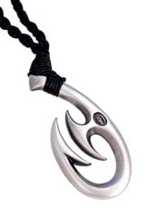 Bico "Laka Voyager" maoru stila cilšu kulons, kas mezglots ar rokām austā auklā (SR5) cena un informācija | Vīriešu rotaslietas | 220.lv