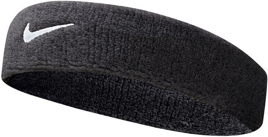 Nike Galvas Lente Swoosh Headband Black NNN07 010 cena un informācija | Vīriešu cepures, šalles, cimdi | 220.lv