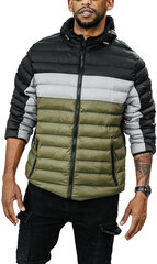 Мужская куртка J.Style Khaki White Black 58M13015-392/XL цена и информация | Мужские куртки | 220.lv