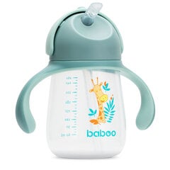 Baboo ūdens pudele ar silikona salmiņu, 260 ml, 9+ mēnešu vecumam, Safari cena un informācija | Bērnu pudelītes un to aksesuāri | 220.lv