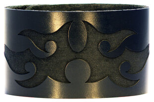 Кожаные манжеты / браслеты Bico Black (BWB2 Black) 50mm 1 31/32″ цена и информация | Мужские украшения | 220.lv
