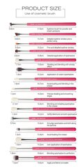 Набор кисточек для макияжа глаз Jessup 15 штук T197 цена и информация | Кисти для макияжа, спонжи | 220.lv